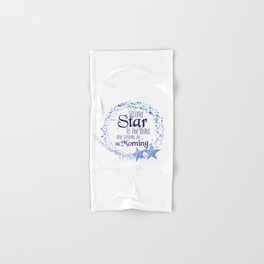 Second Star to the Right & Straight on 'til Morning Peter Pan Quote Hand & Bath Towel