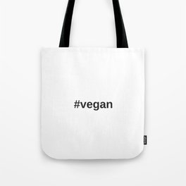 vegan hashtag Tote Bag