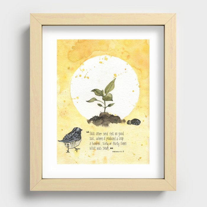 4 Parable of the Sower Series - The Good Soil Recessed Framed Print