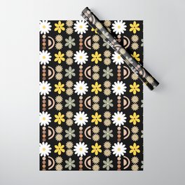 Floral Print Boho Style Pattern  Wrapping Paper