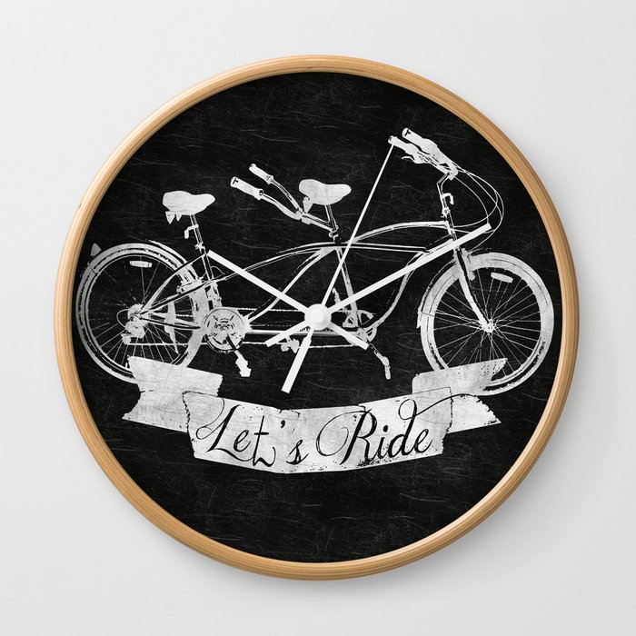 Let's Ride Wall Clock