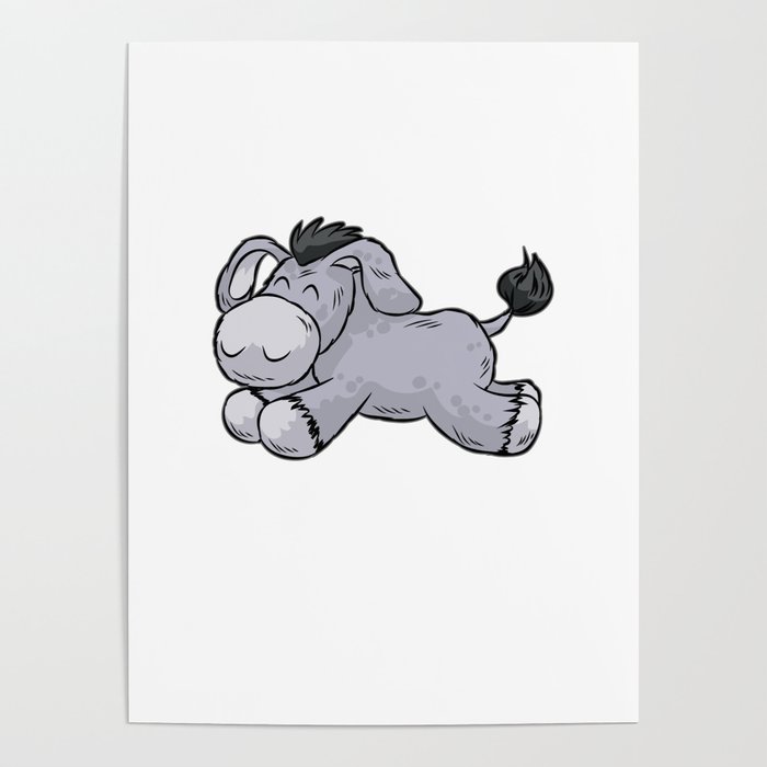 Cute Baby Donkey Cartoon Mule Comic Gift Present Poster By Moonpie90 Society6 ✓ free for commercial use ✓ high quality images. cute baby donkey cartoon mule comic gift present poster by moonpie90