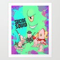 Suicide Squid Art Print