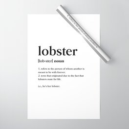 Lobster Definition Wrapping Paper