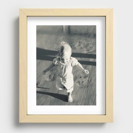 The beach Recessed Framed Print