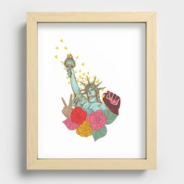 Lady Liberty Recessed Framed Print
