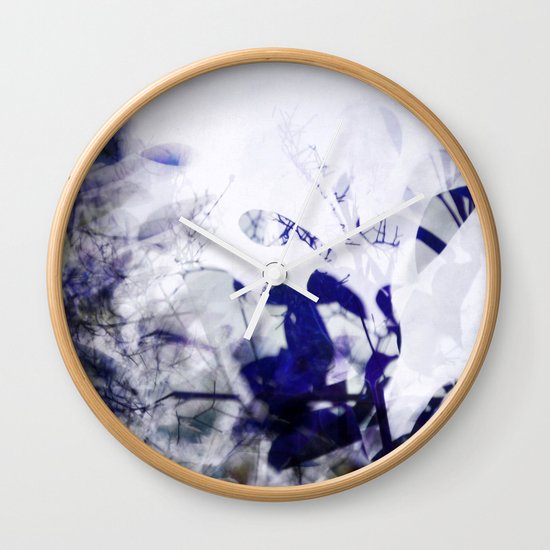 leaves impression Wall Clock