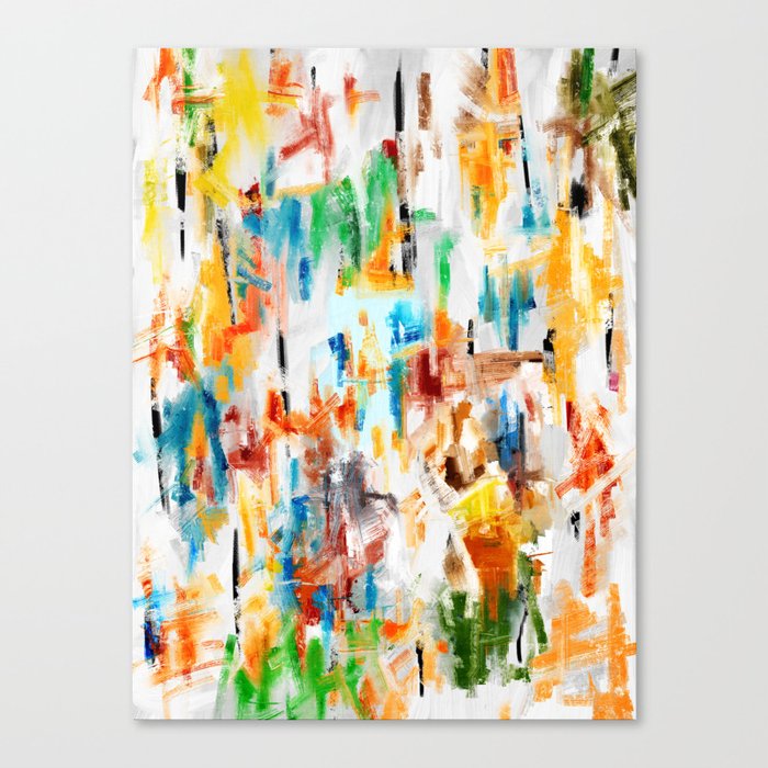 Abstract Expressionism Colorful I Canvas Print