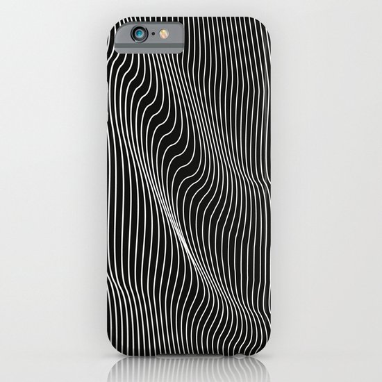 Minimal curves black iPhone & iPod Case