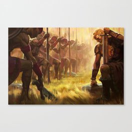 Before the Battle: Helaman and The Stripling Warriors Canvas Print