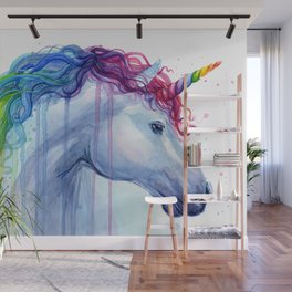 Magical Rainbow Unicorn Wall Mural
