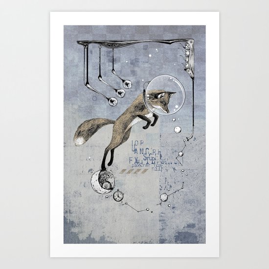 Relativity Fox Trot Art Print