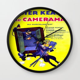 Vintage poster - The Cameraman Wall Clock