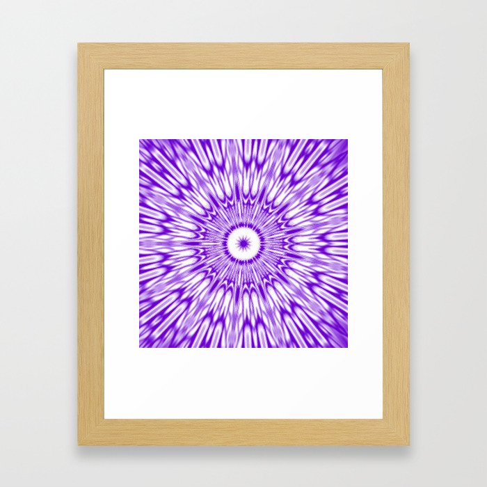 Purple Kaleidoscope  Framed Art Print