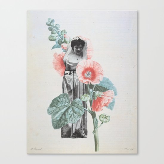 Botanical Bride Canvas Print