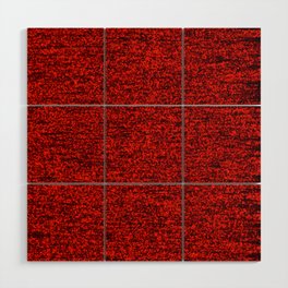 Coarse Red Pattern Wood Wall Art