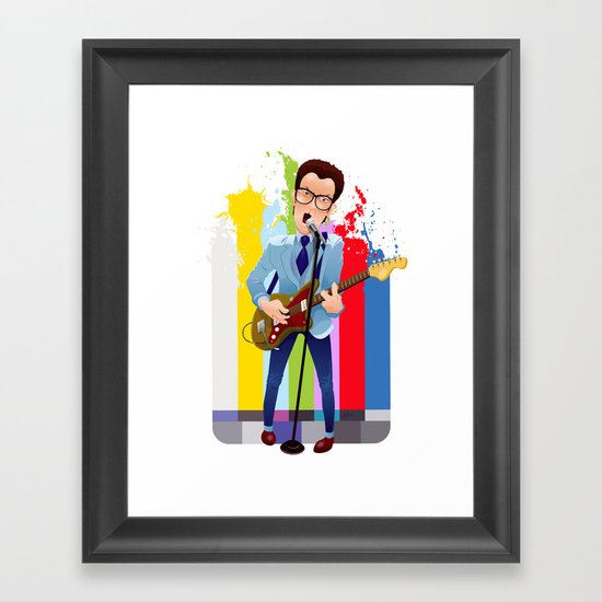 Elvis (Costello) Lives! Framed Art Print