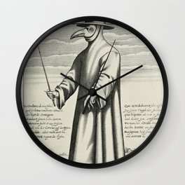 Plague Doctor Wall Clock