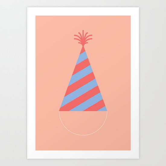 #43 Party Hat Art Print