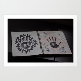 Handprints Art Print