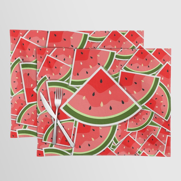 Tropical Watermelon Pattern Placemat