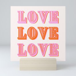 Love Love Love Mini Art Print