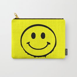 smiley face rave music logo Carry-All Pouch
