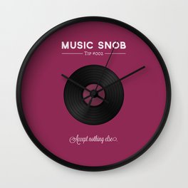 Vinyl. — Music Snob Tip #002 Wall Clock