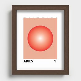 Aries ZODIAC Star Sign Artwork Recessed Framed Print