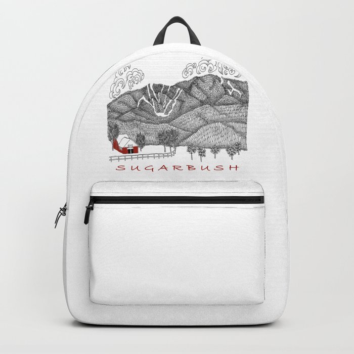 Sugarbush Vermont Serious Fun for Skiers- Zentangle Illustration Backpack