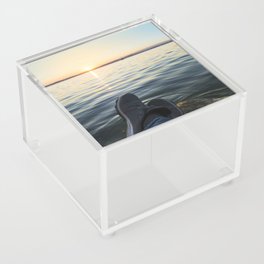 Sunset view of Lake Zugersee Acrylic Box