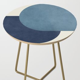 Halfmoon Colorblock - Blue Side Table