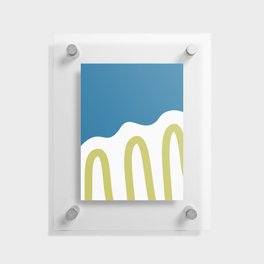Simple curvature colorblock 1 Floating Acrylic Print