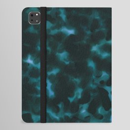 Tortoise Shell Teal Classy Animal Pattern iPad Folio Case