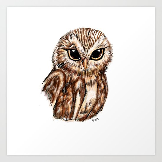 Wise 'Ole Owl Art Print