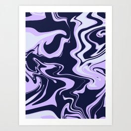 Marble Candy Style Pattern Art Print