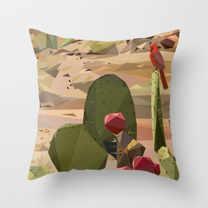 Desert wildlife Throw Pillow
