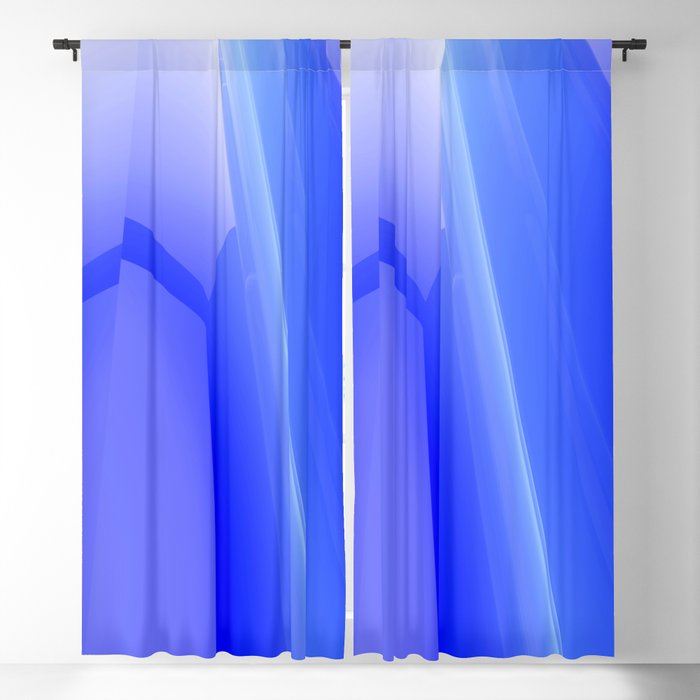 Abstract artistic modern digital graphics 3d design Blackout Curtain