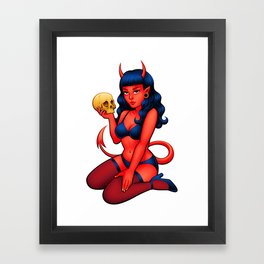 Devil Girl Framed Art Print