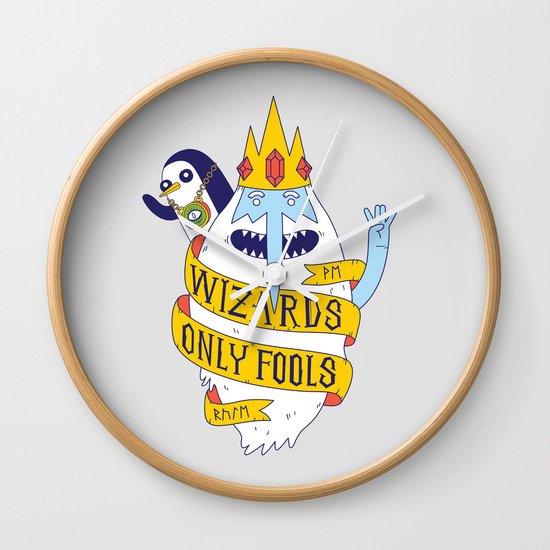 Wizards Only Fools Wall Clock