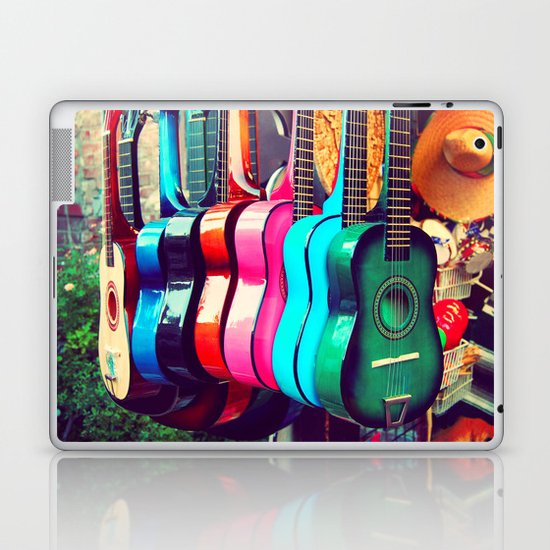 las guitarras. spanish guitars, Los Angeles photograph Laptop & iPad Skin