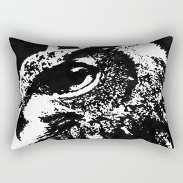Eurasian Eagle Owl Painting Rectangular Pillow