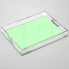 PALE GREEN pastel solid color Acrylic Tray