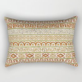 Scribble Doodle Tribal Pattern 02 Rectangular Pillow