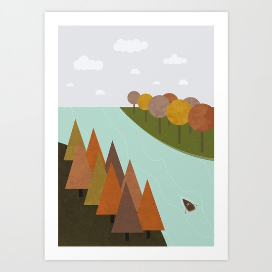 Autumn colours Art Print