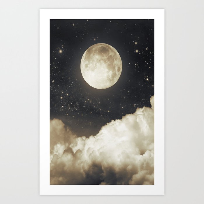 Touch of the moon I Art Print