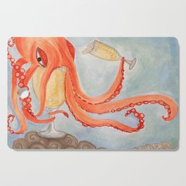 Drunk Octopus Cutting Board