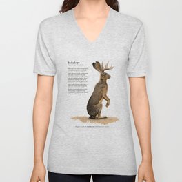 Jackalope V Neck T Shirt