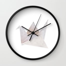 origami crane Wall Clock