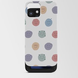 Cute Smiley Face Pattern iPhone Card Case